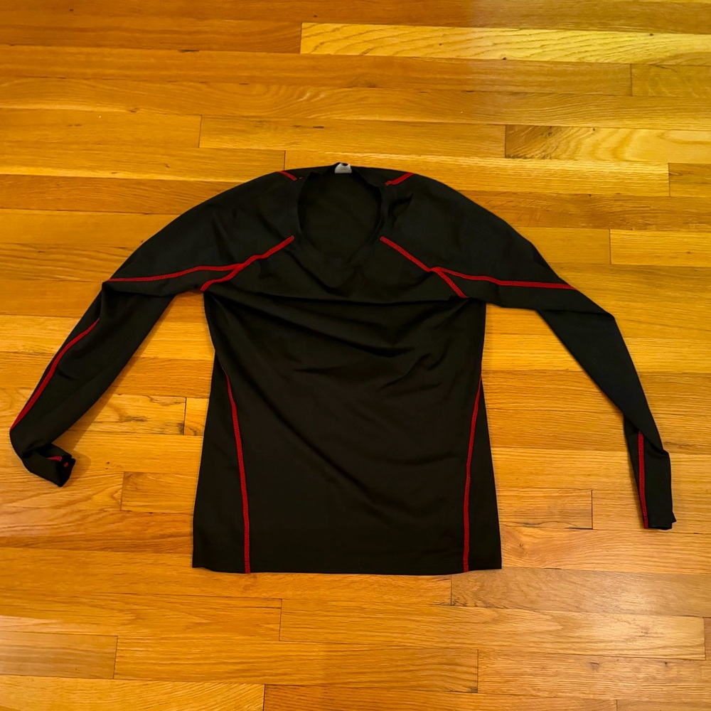 Red/Black Compression Long Sleeve Shirt
